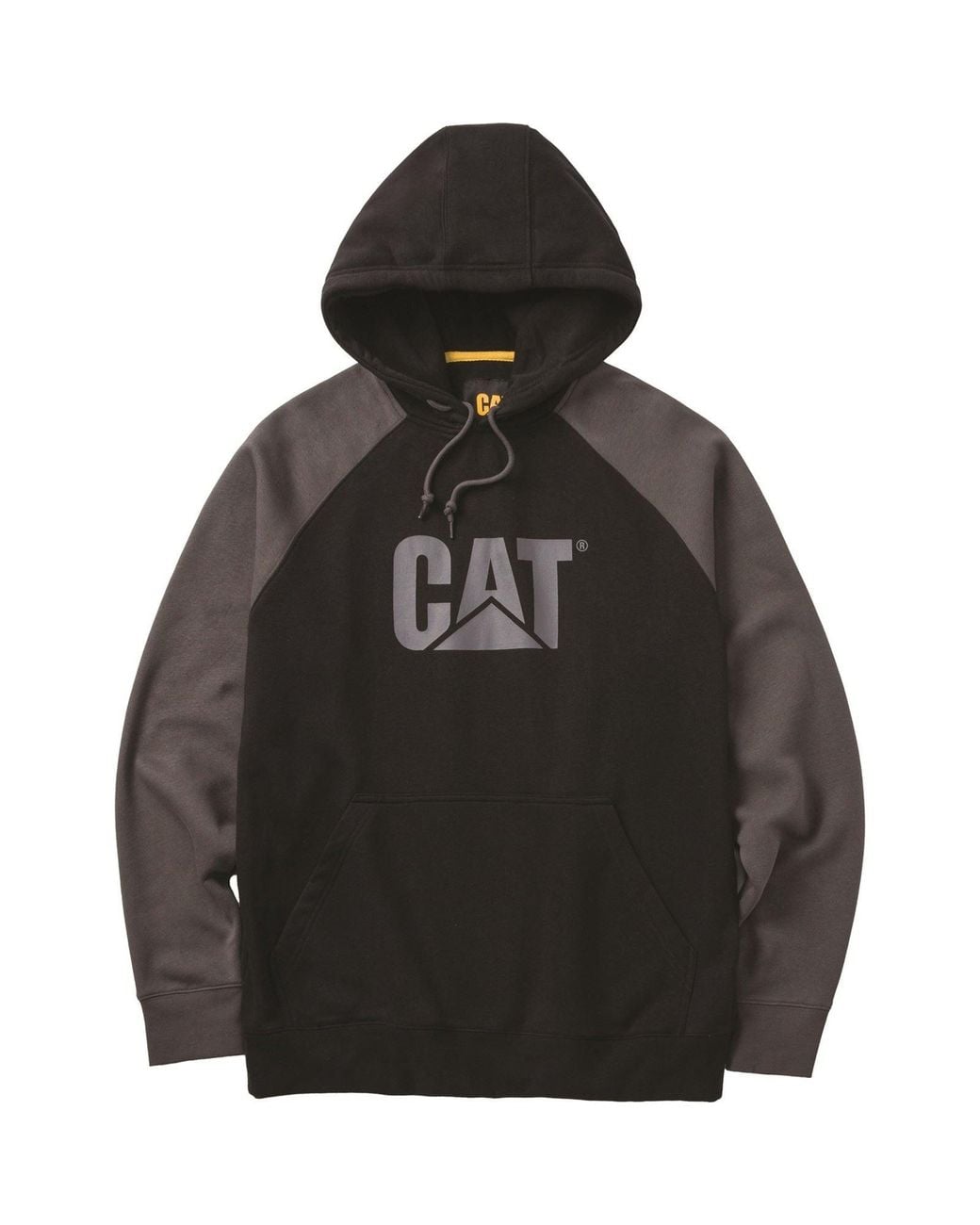 Caterpillar Black Raglan Cotton Hoodie for men