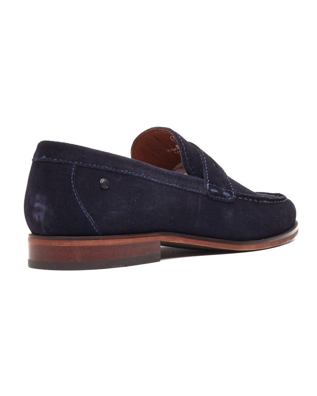 Base London Blue Slate Loafer Leather Loafers for men