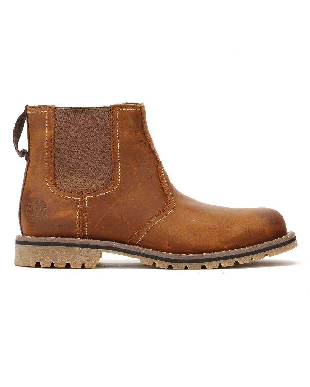 Timberland Larchmont Oakwood Brown Chelsea Boots for Men | Lyst UK