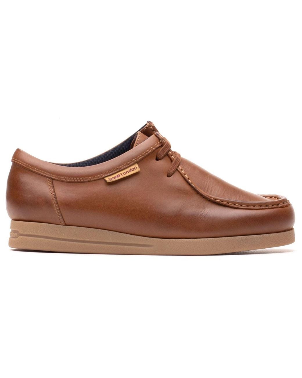 Base London Brown Koko Leather Moccasins Shoes for men