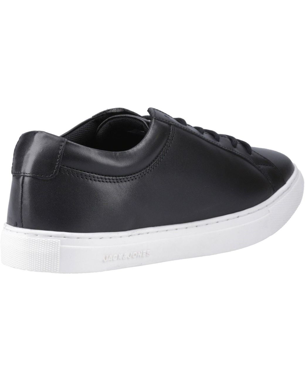 Jack & Jones Blue Galaxy Leather Anthracite Trainers for men