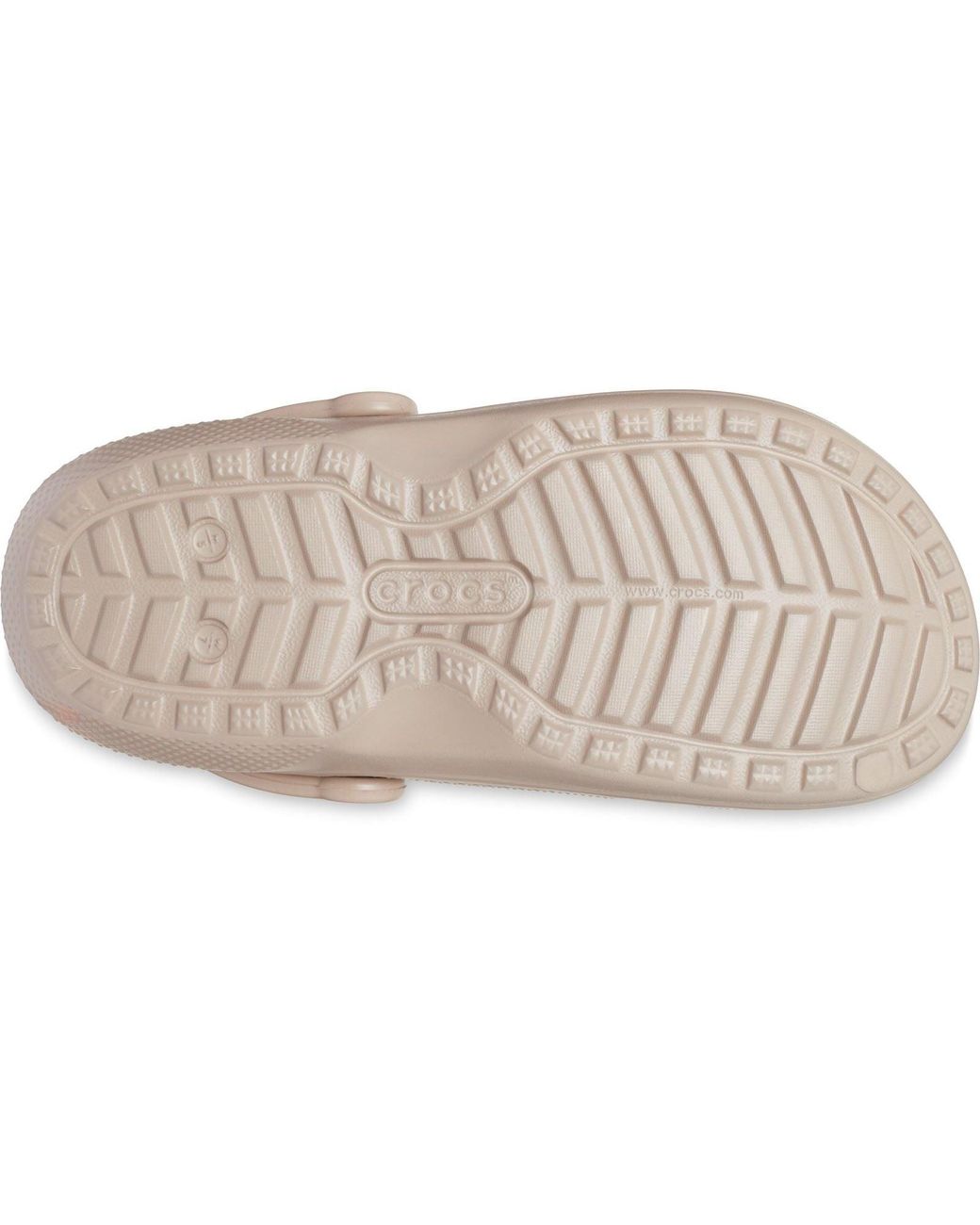 CROCSTM Pink Classic Lined Synthetic Mushroom/Bone Clogs