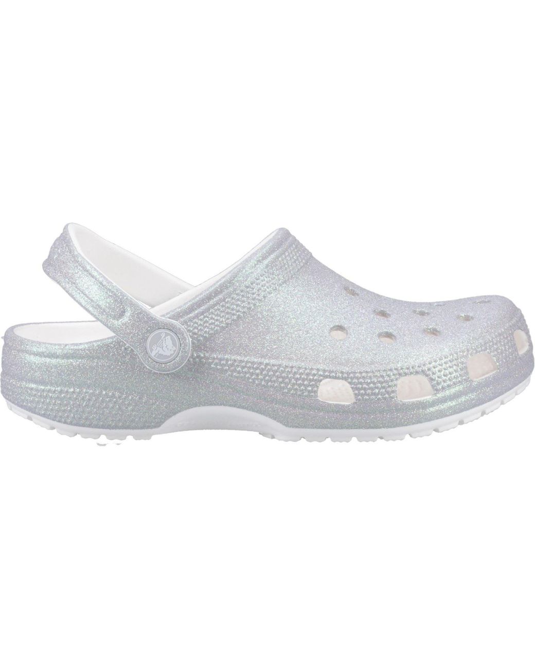 CROCSTM White Classic Glitter Eva Standard Clogs