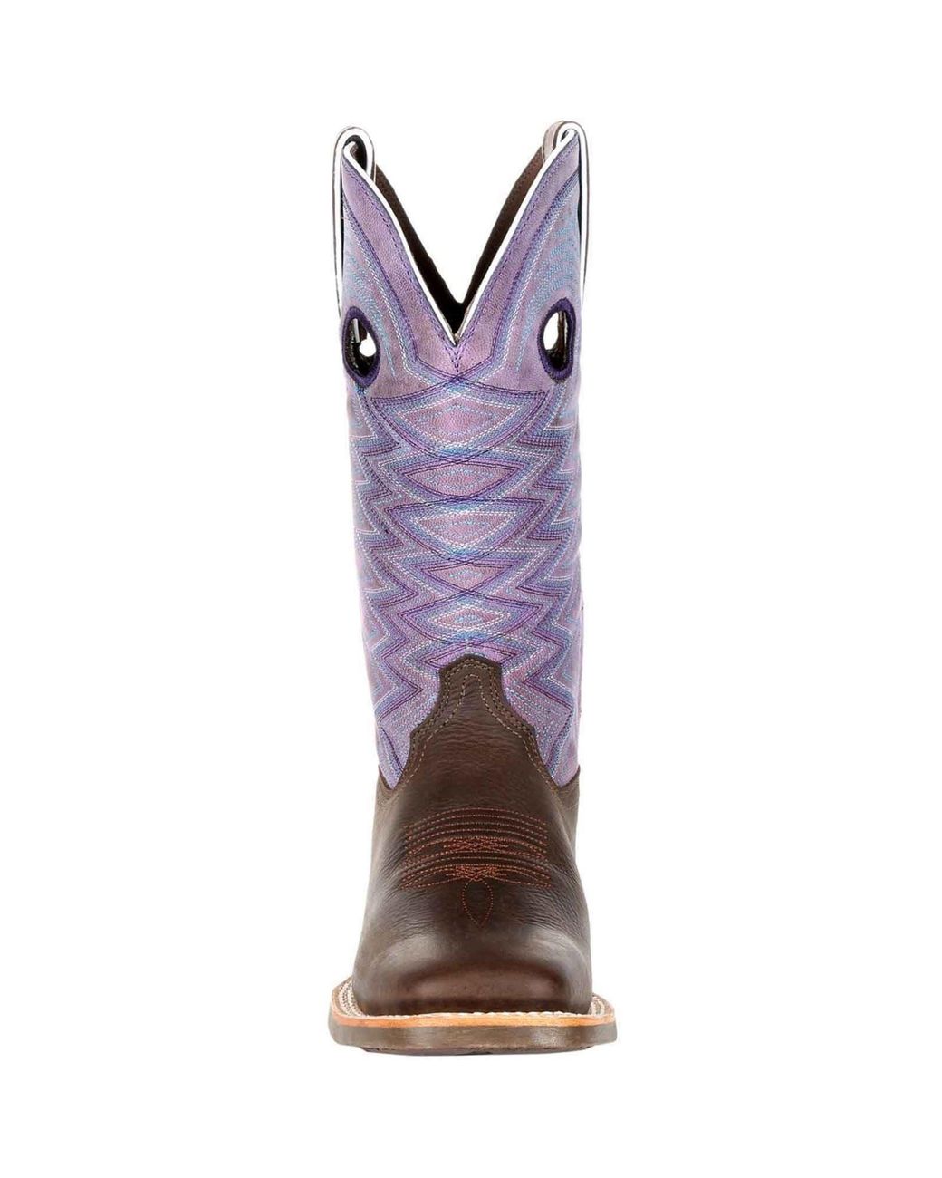 Durango Brown Lady Rebel Pro Leather Dark Earth/Amethyst Boots