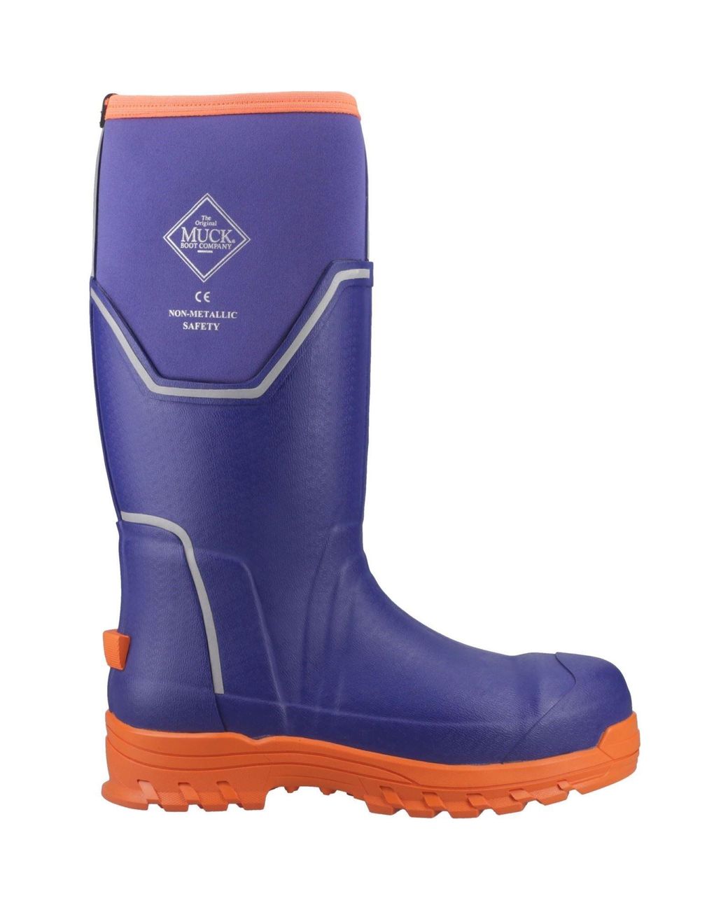 Muck Boot Blue Grit S5 Rubber Wellington Boots for men
