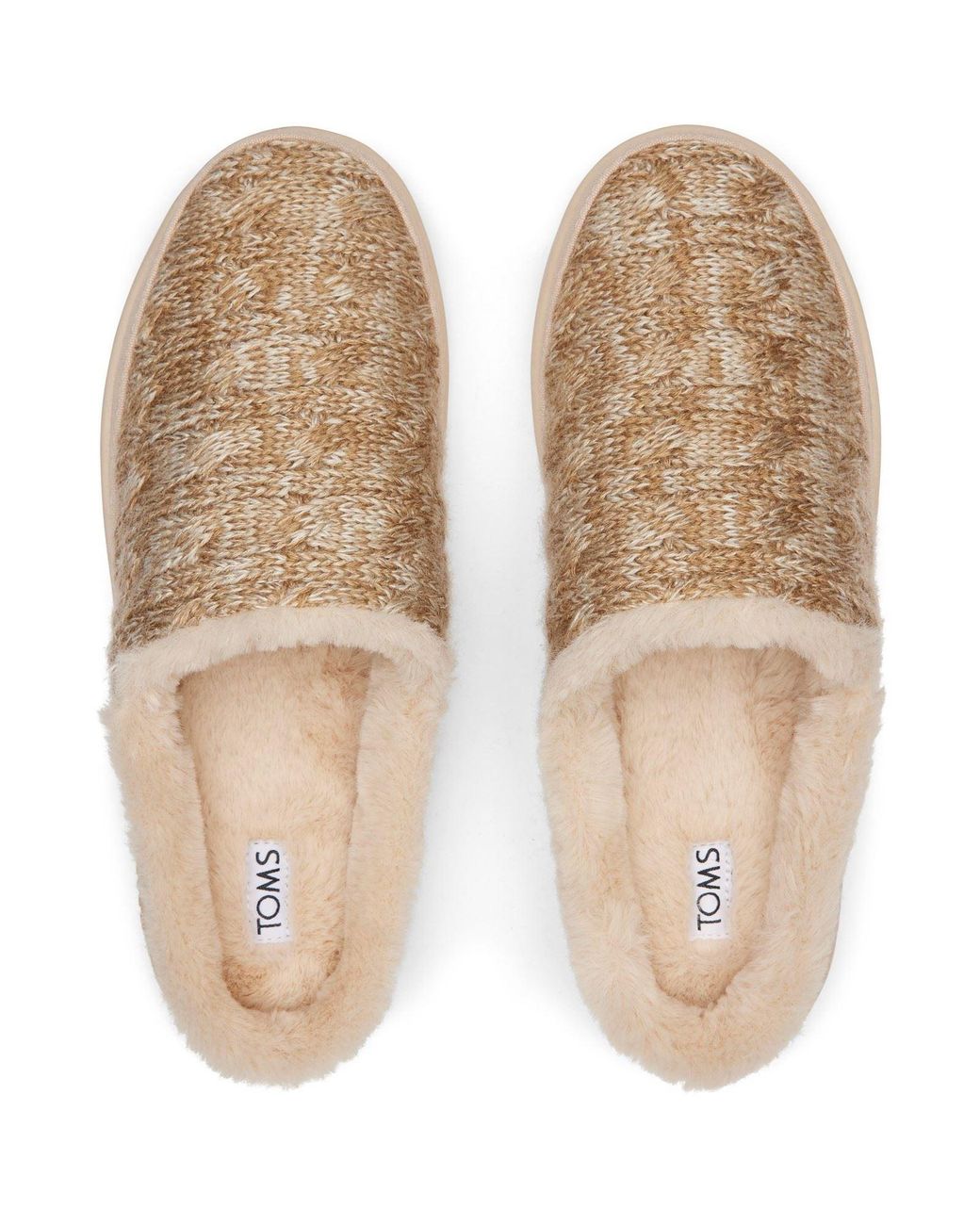TOMS Natural Sage Polyester Blend Sahara Slippers