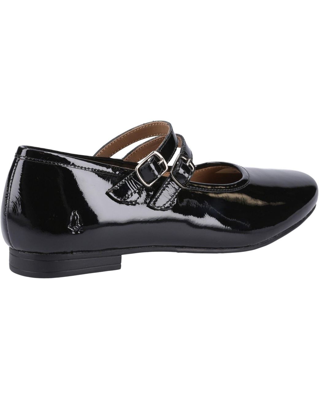 Hush Puppies Black Nancy Mary Jane Leather Flats