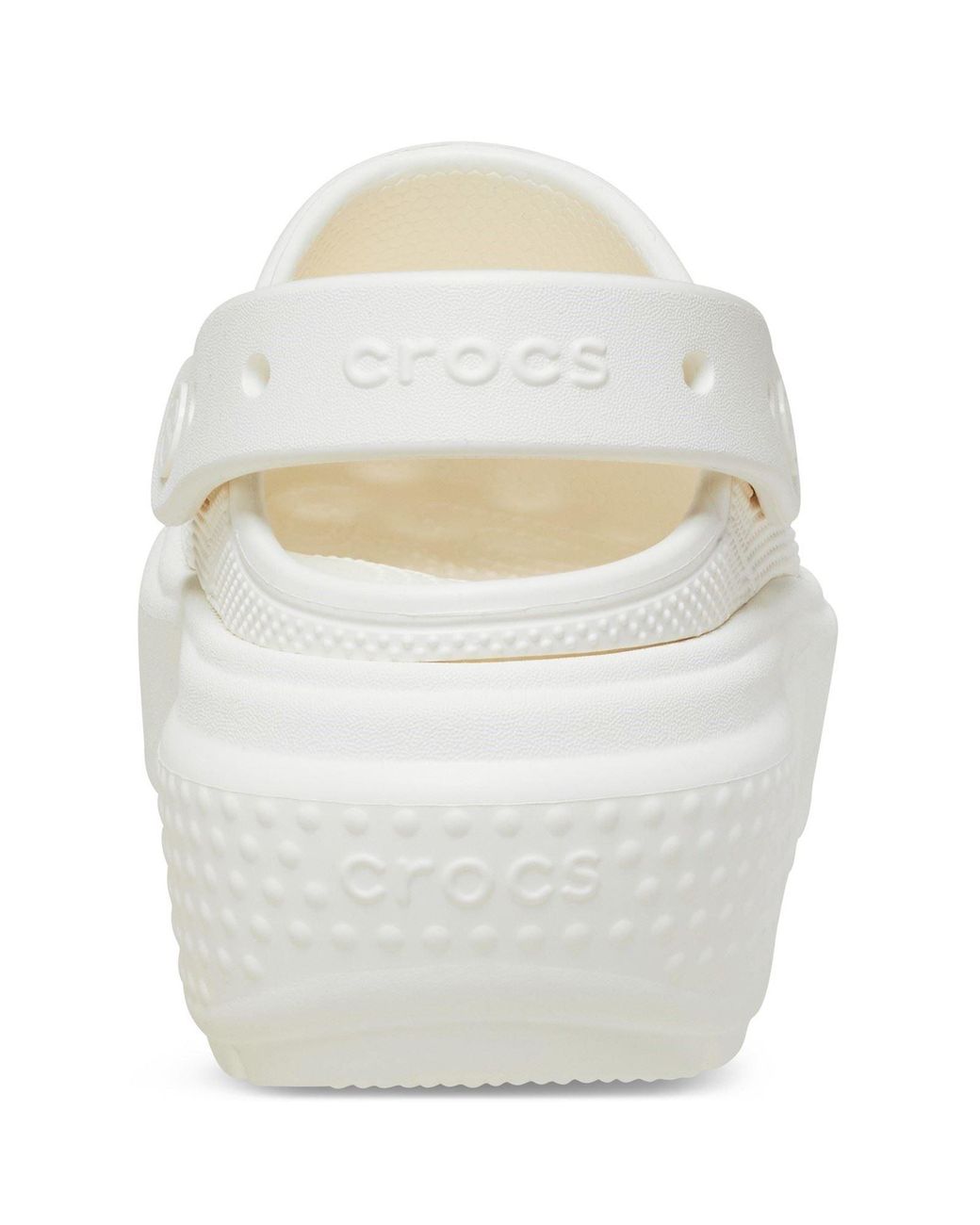 サンダル・ミュール Stomp High Shine Sandals - Crocs - Thermoplastic - White Crocs™ Stomp High Shine Clogs in Black | Lyst