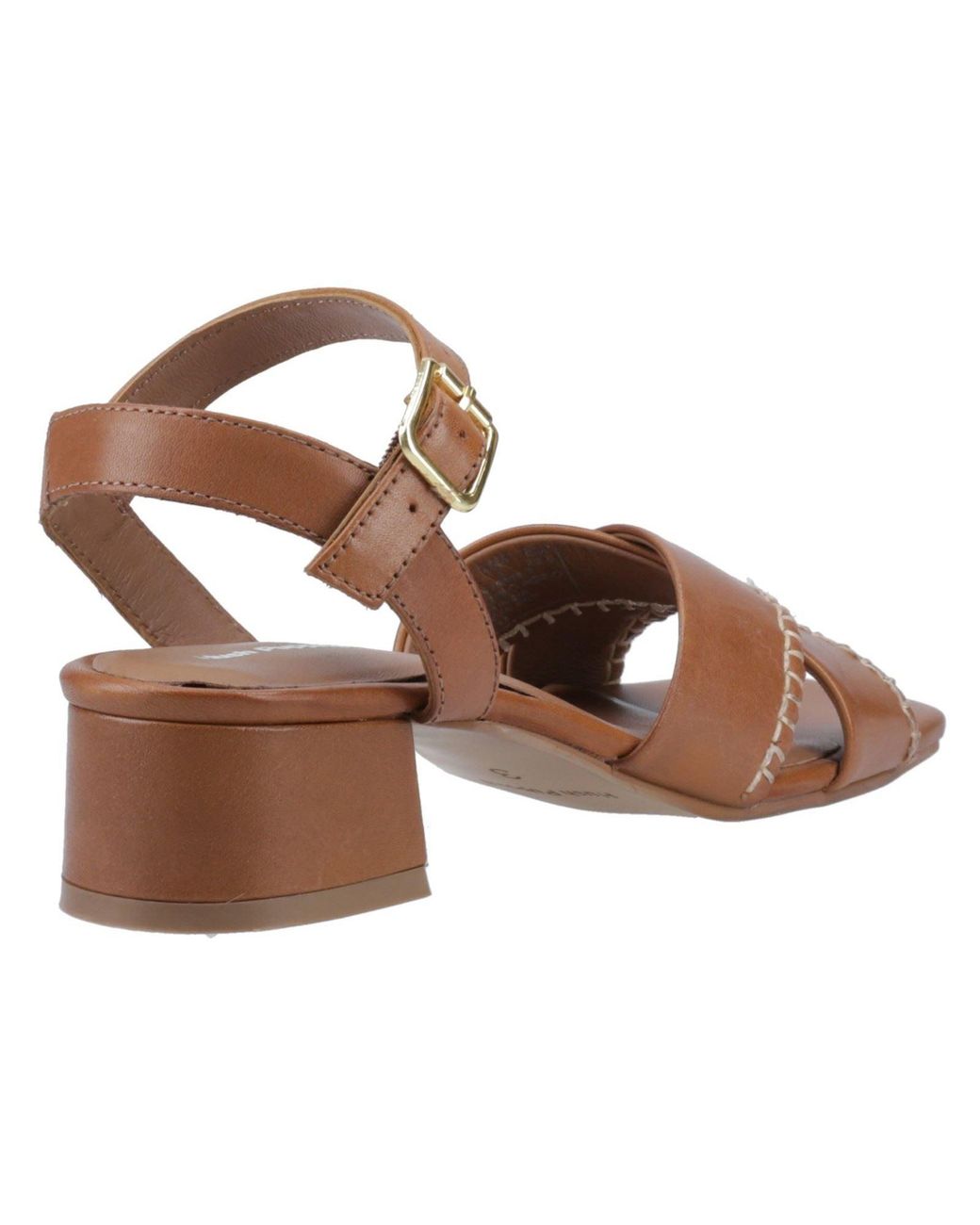 Hush Puppies Brown Lyla Heeled Leather Heels