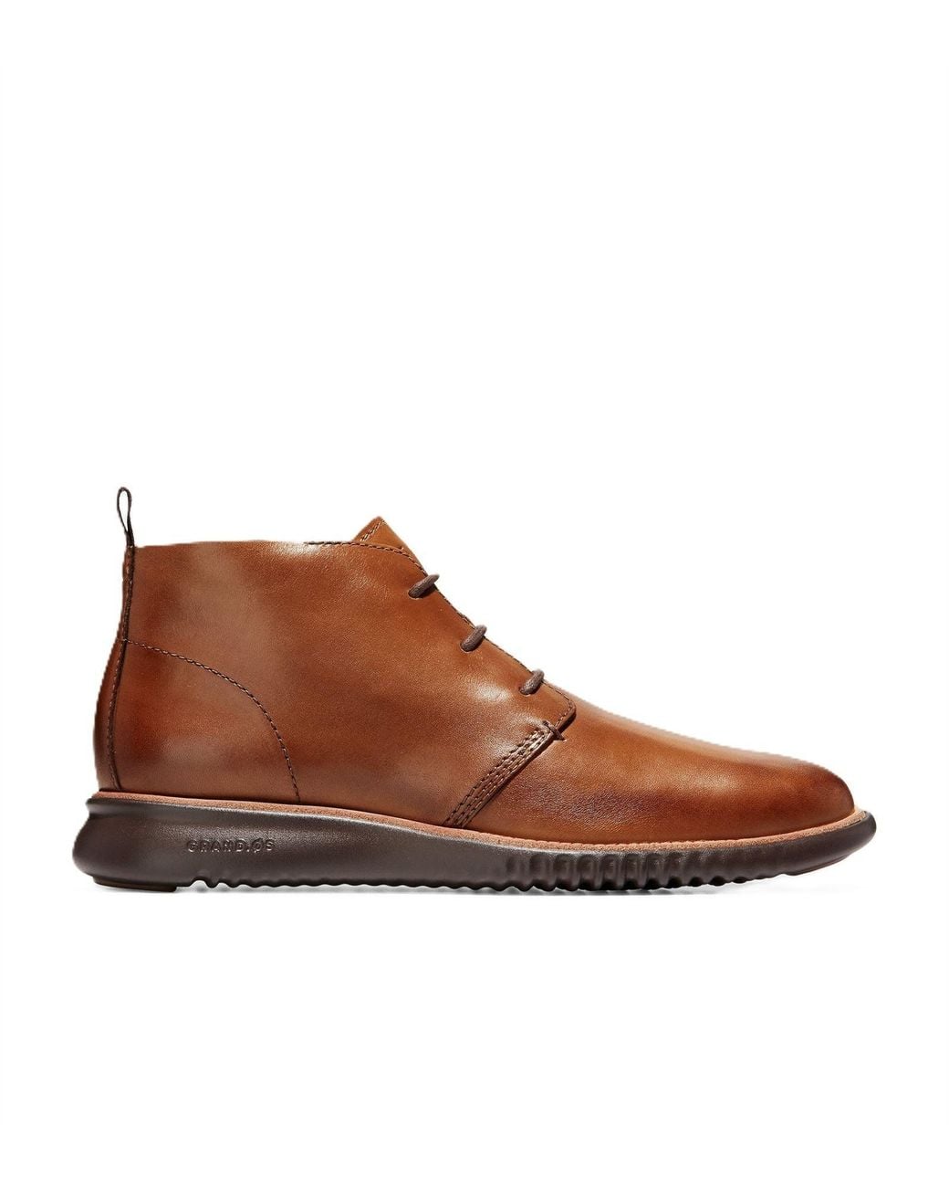 Cole Haan Brown 2.Zerogrand British Tan Leather Chukka Boots for men