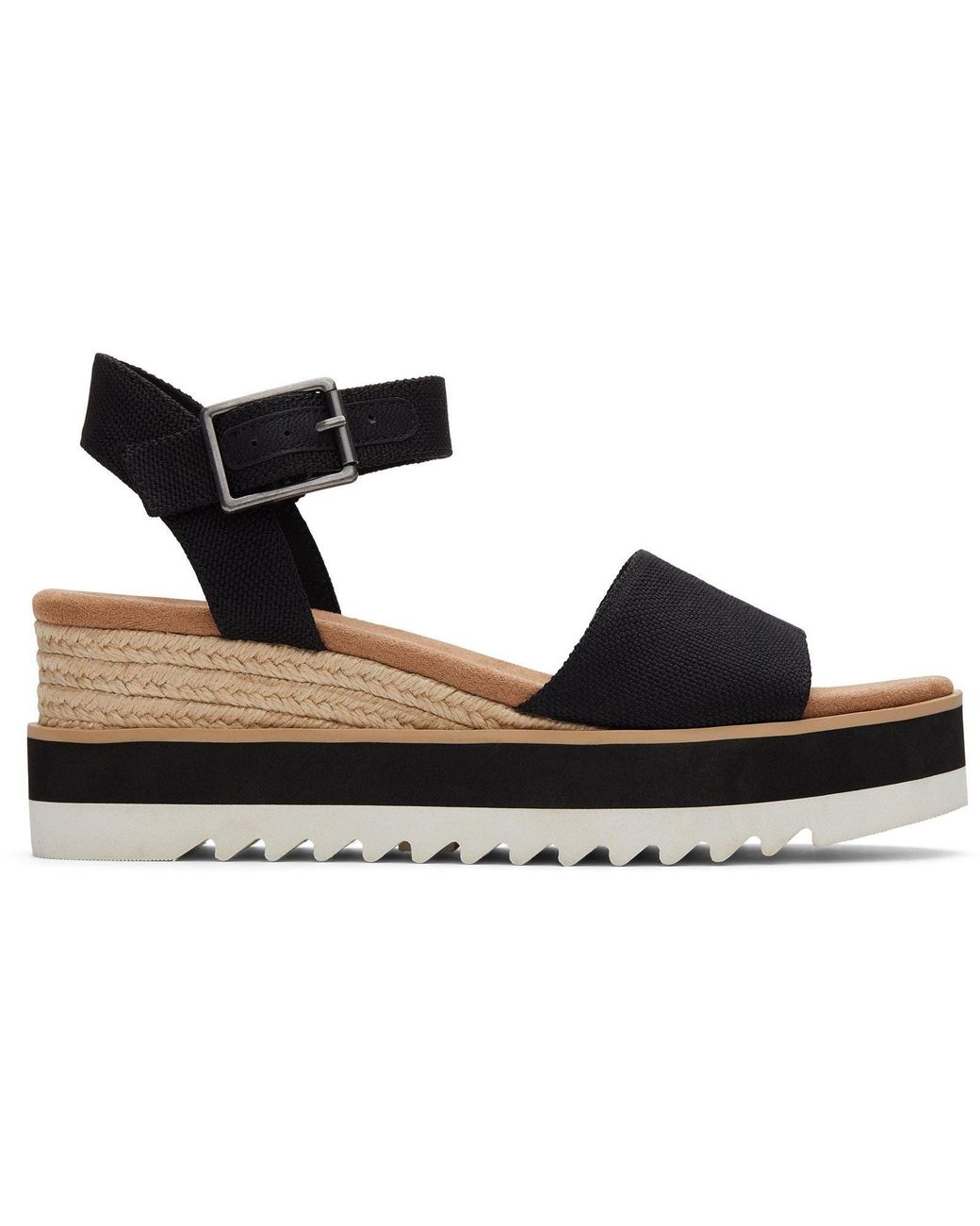 TOMS Black Diana Wedges