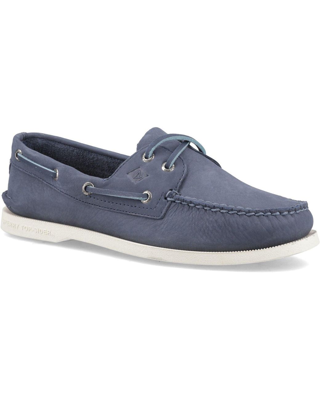Sperry Top-Sider Blue Authentic 2 Eye Leather Boat Shoes for men