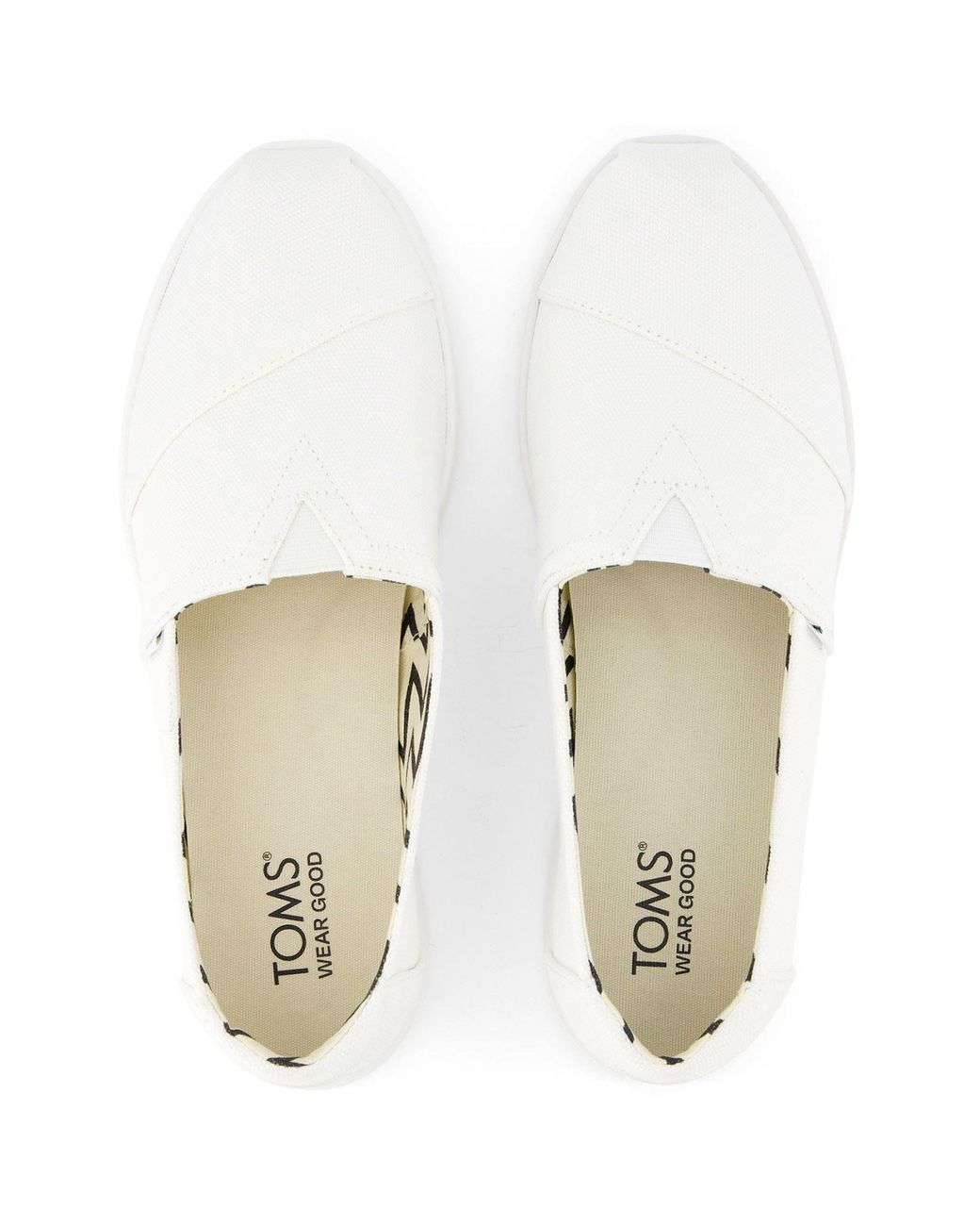 TOMS White Alpargata Plus 100% Cotton Espadrilles