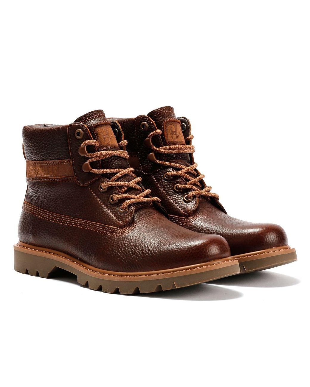 Caterpillar Brown Colorado 2.0 Leather Glazed Ginger Boots for men
