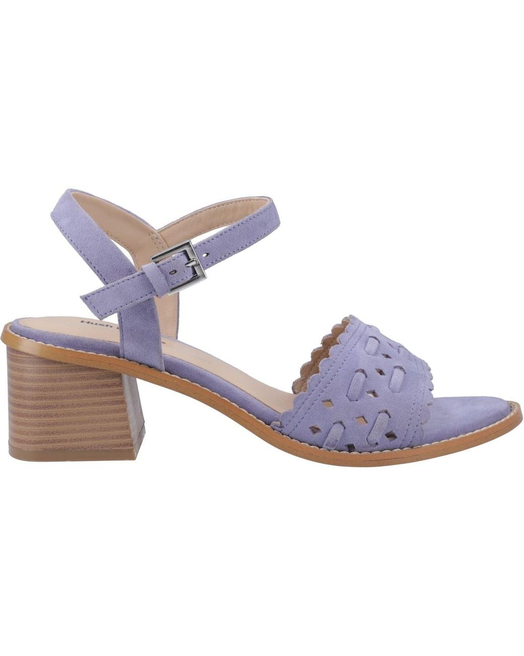 Hush Puppies Blue Lacie Suede Heels