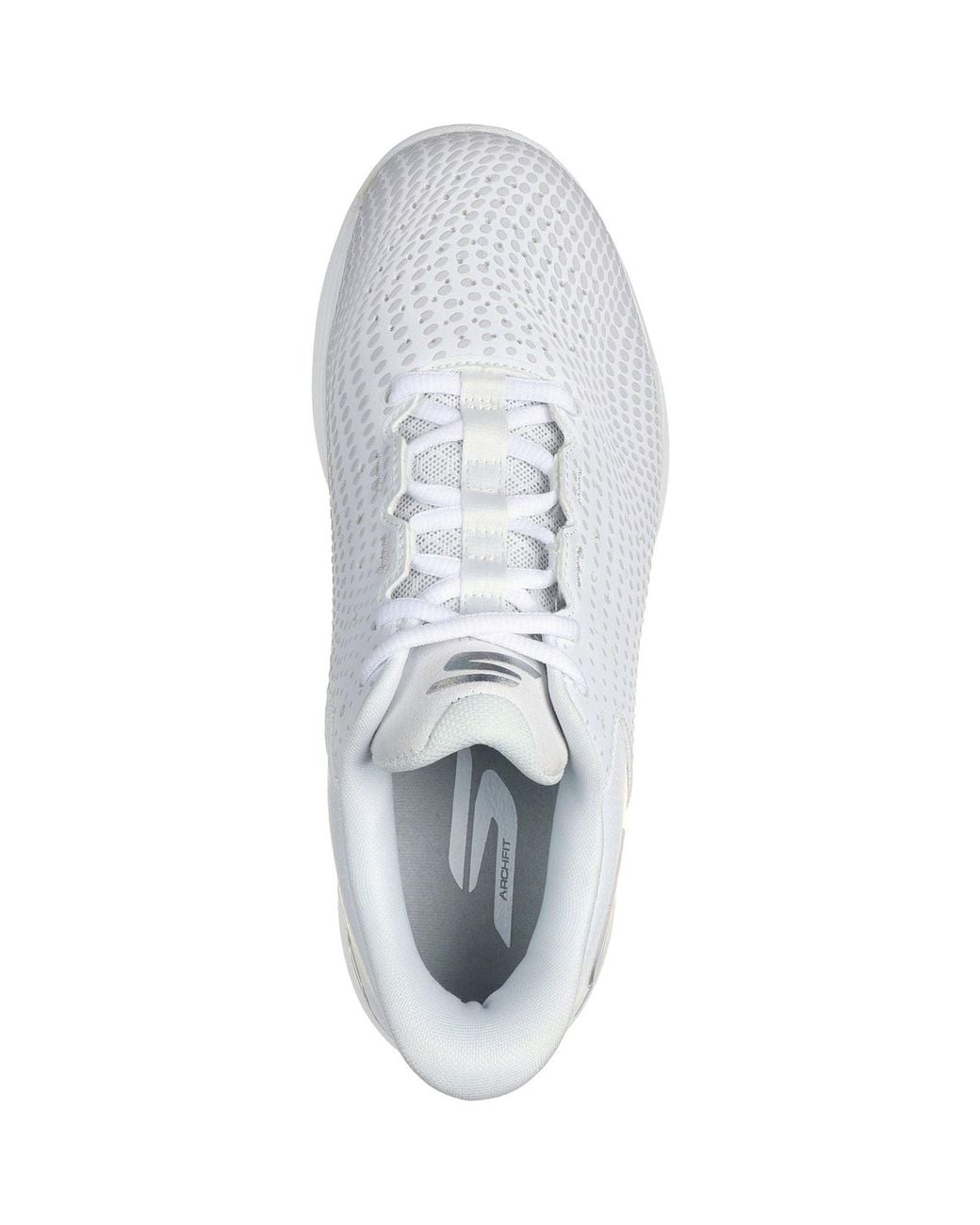 Skechers White Slip-Ins Relaxed Fit Viper Court Reload Synthetic Trainers