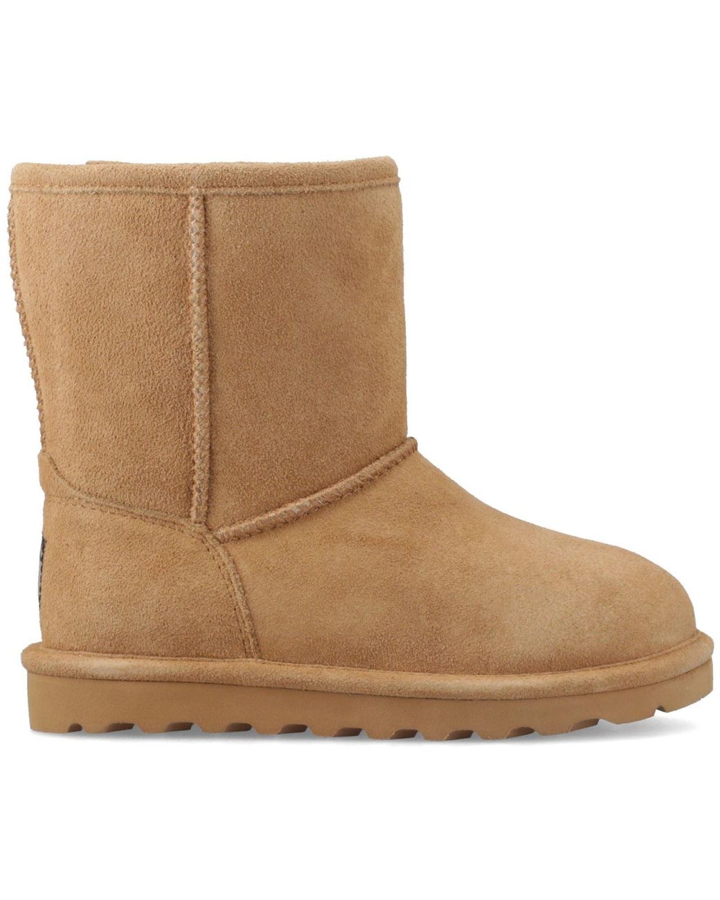 BEARPAW Brown Elle Girls Suede Girl's Coffee Winter Mid Calf Boots