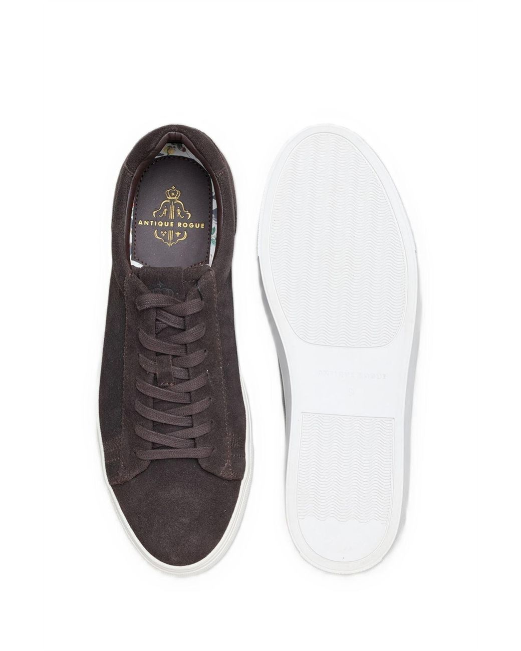 Antique Rogue Black Gibbs Suede Trainers for men