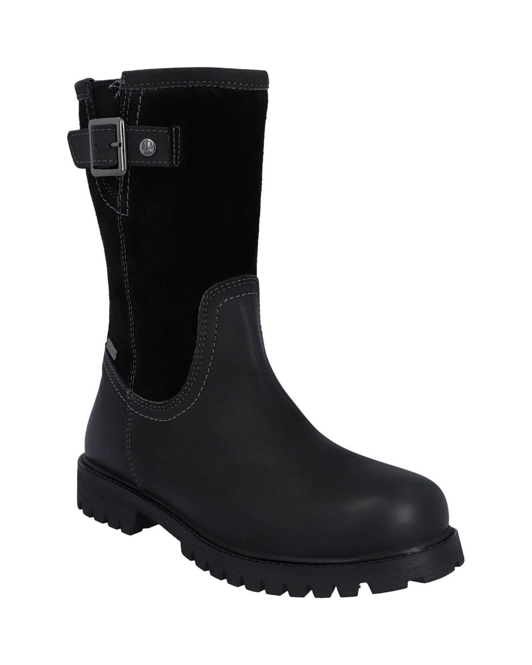 Hunter Black Canna Ankle Boot Leather Boots