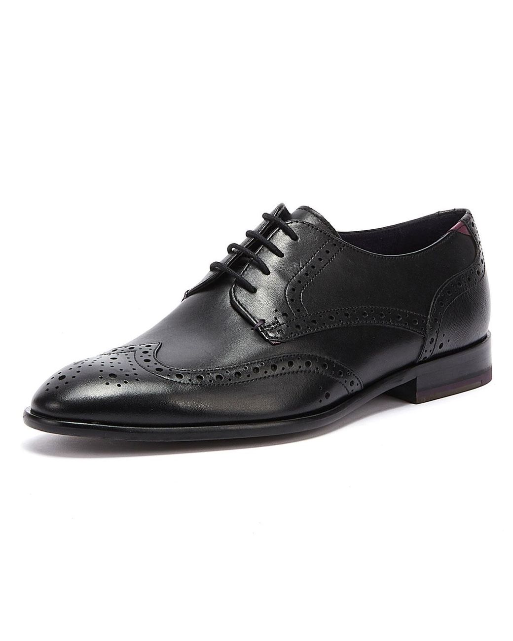 ted baker black leather shoes