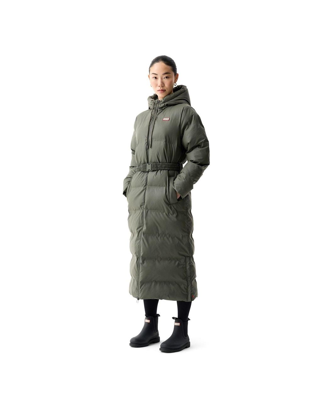 Hunter Green Hutchison Sonic Long Puffer Jacket