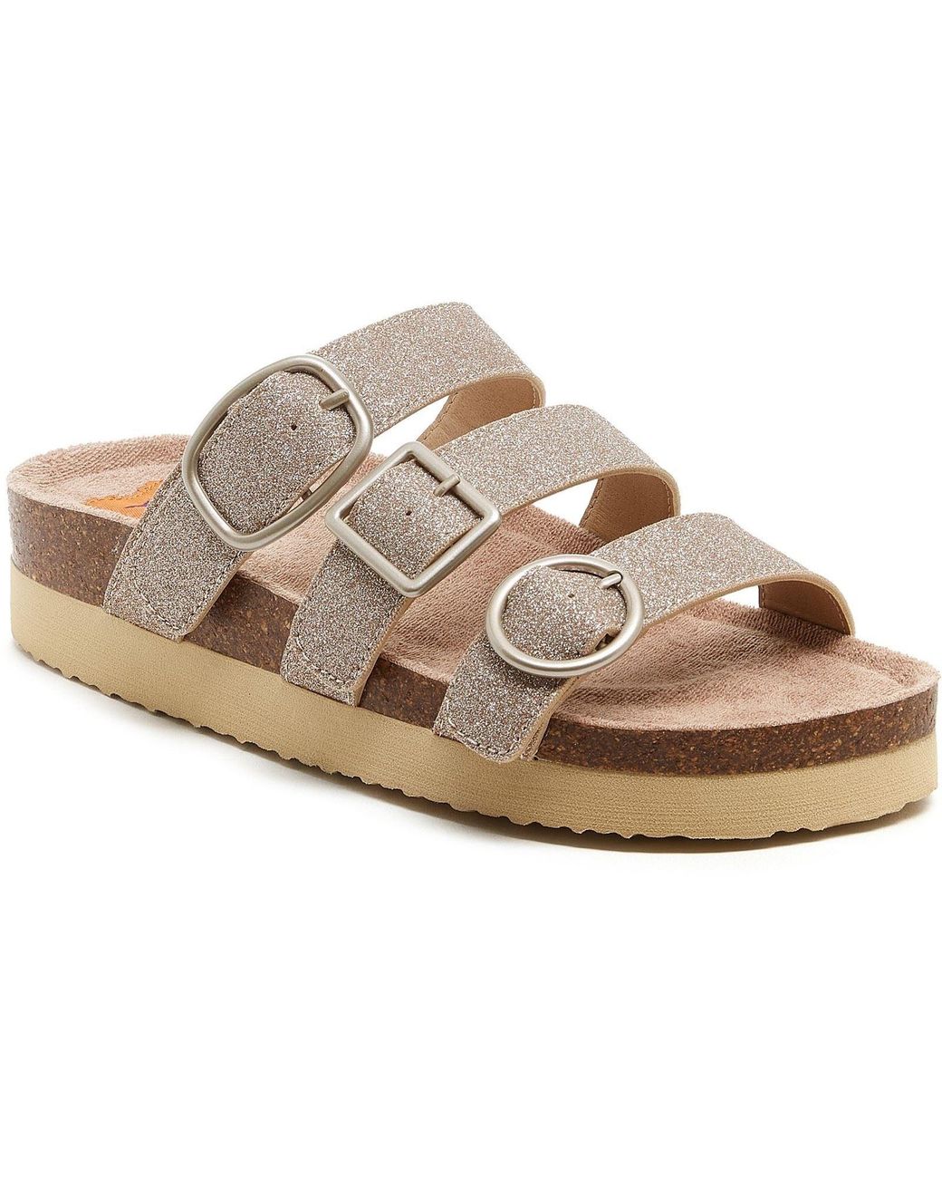 Rocket Dog Metallic Astor Glenn Glitter Textile Sandals