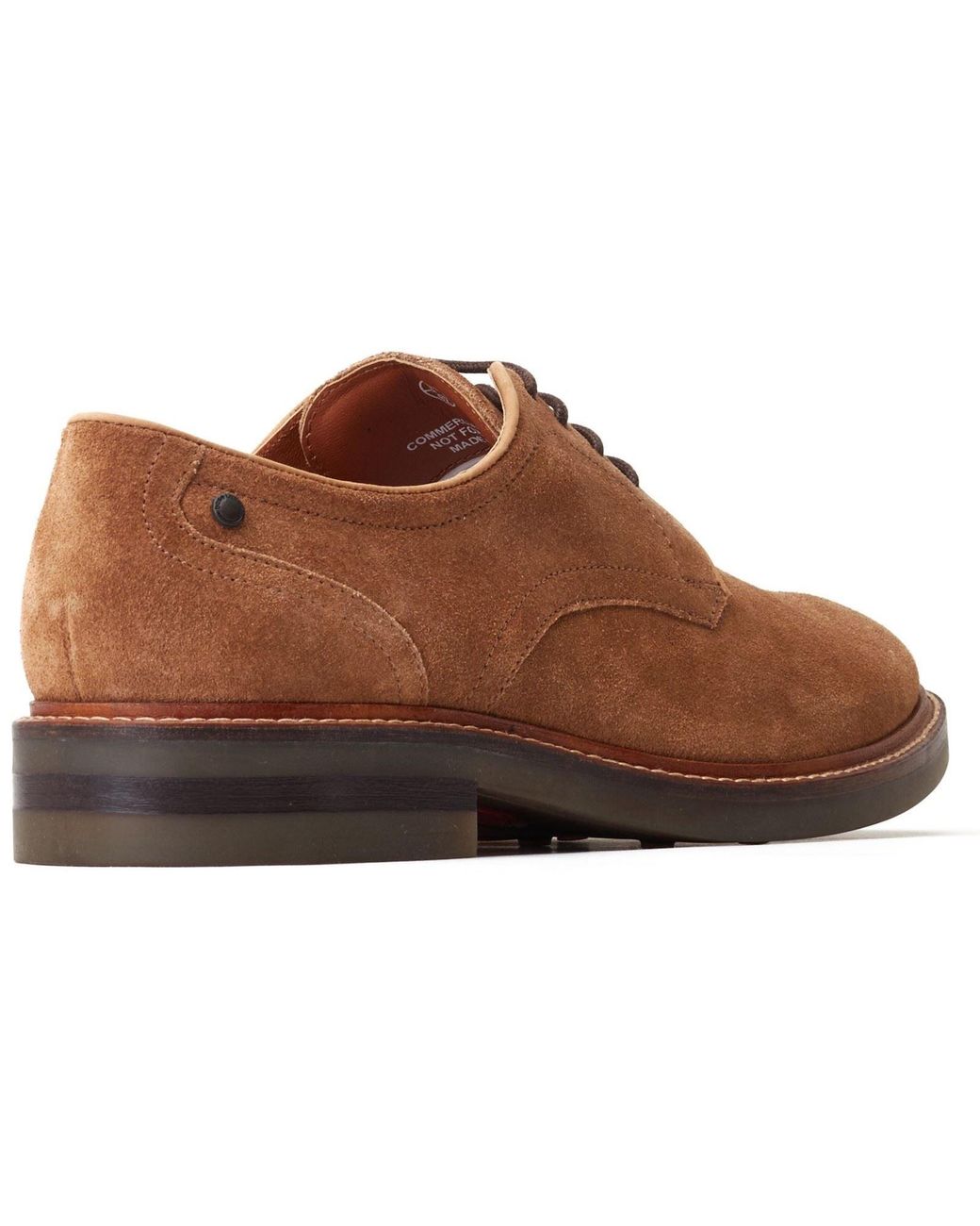 Base London Brown Mawley Leather Ginger Oxford Shoes for men
