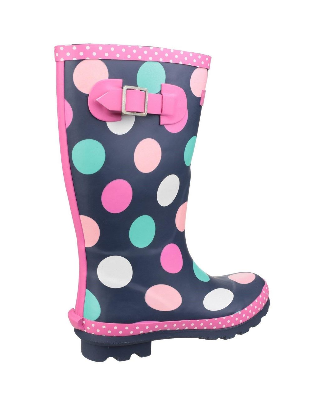Cotswold Blue Dotty Rubber Multicoloured Wellington Boots