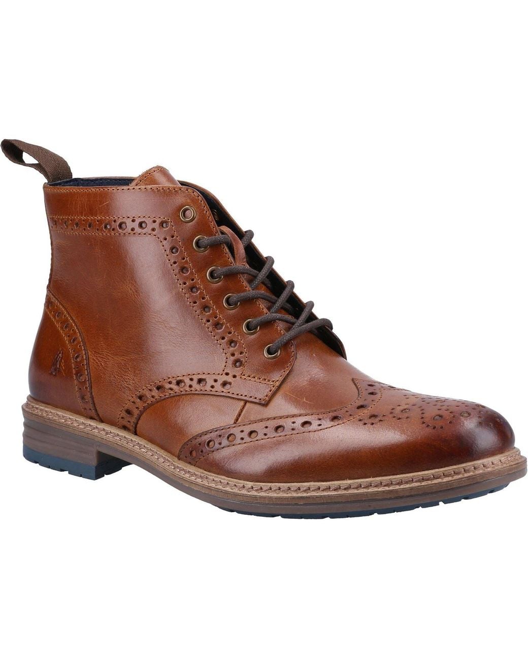 Hush Puppies Brown Joshua Leather Boots for men