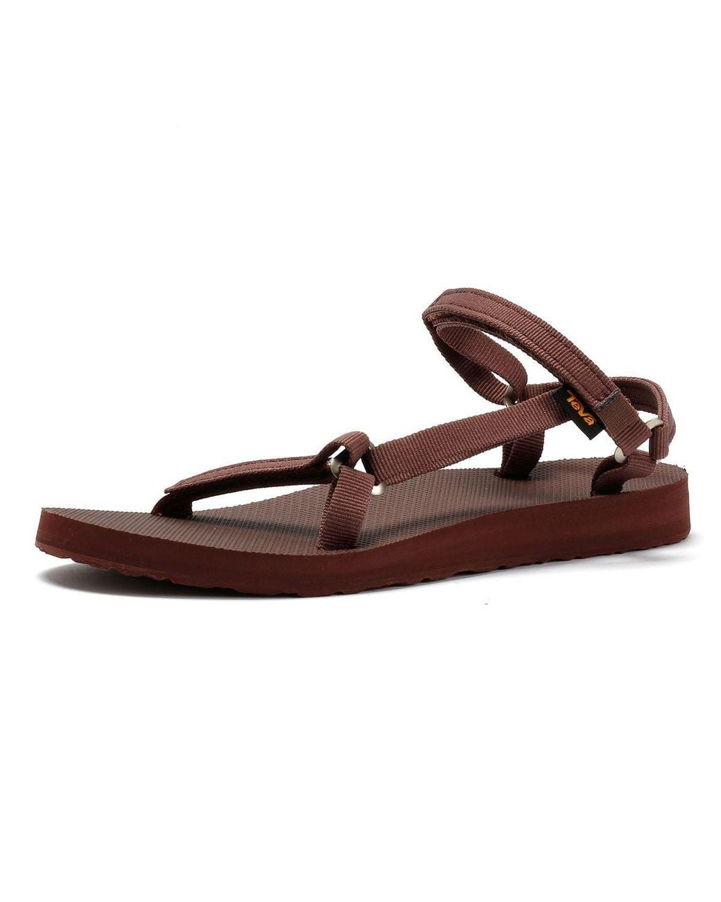 Teva Black Original Universal Slim Rum Raisin Sandals