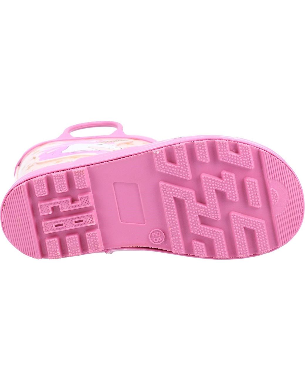 Cotswold Pink Puddle Rubber Unicorn Wellington Boots