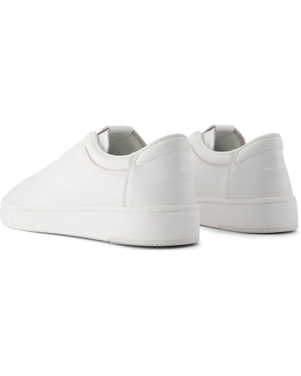TOMS White Trvl Lite Miles Leather Trainers for men