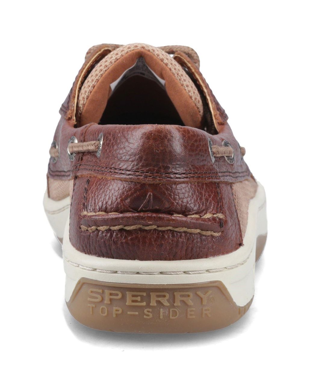 Sperry Top-Sider Brown Billfish 3 Eye Leather Wide Boat Shoes for men