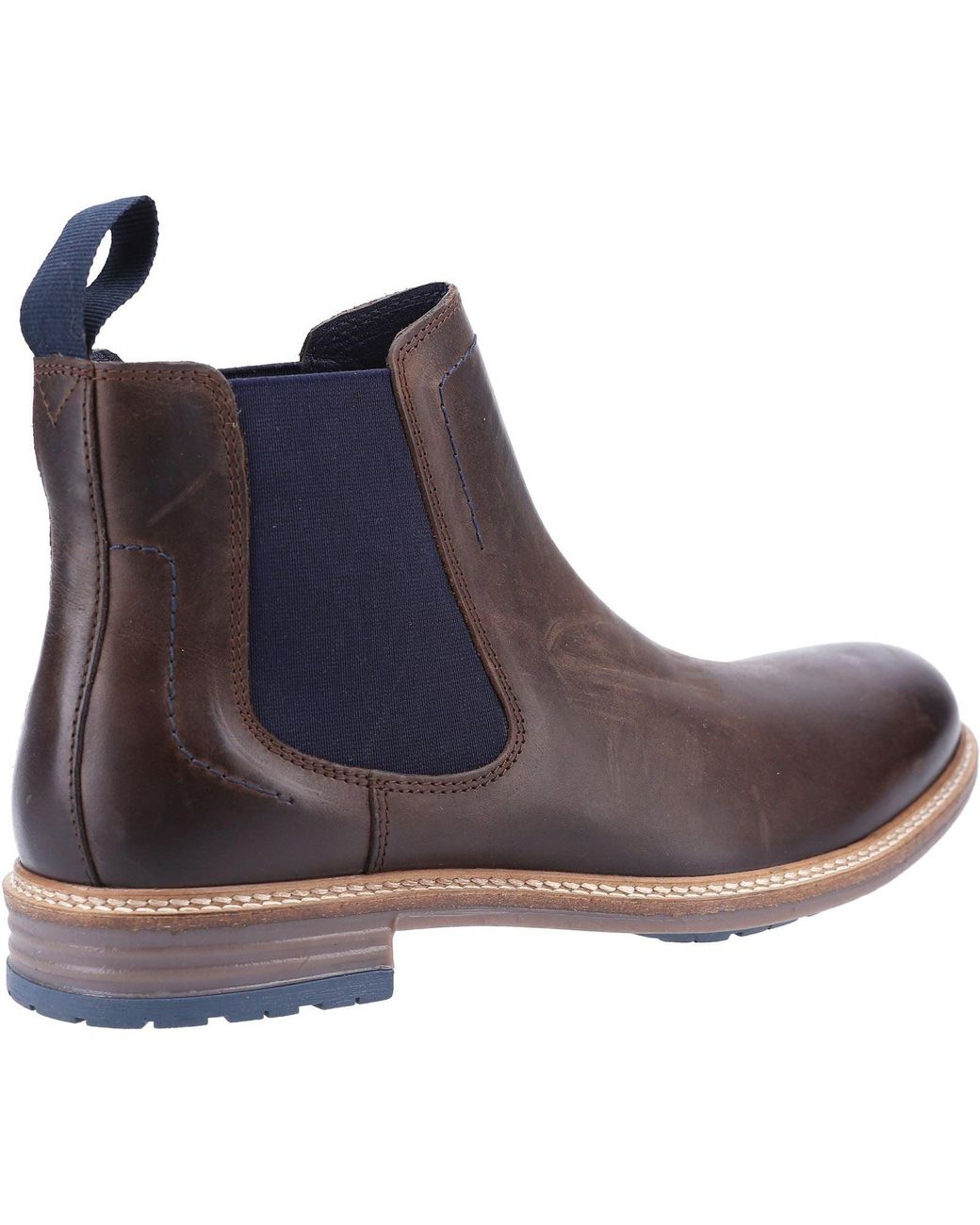 Hush Puppies Brown Justin Chelsea Leather Boots for men