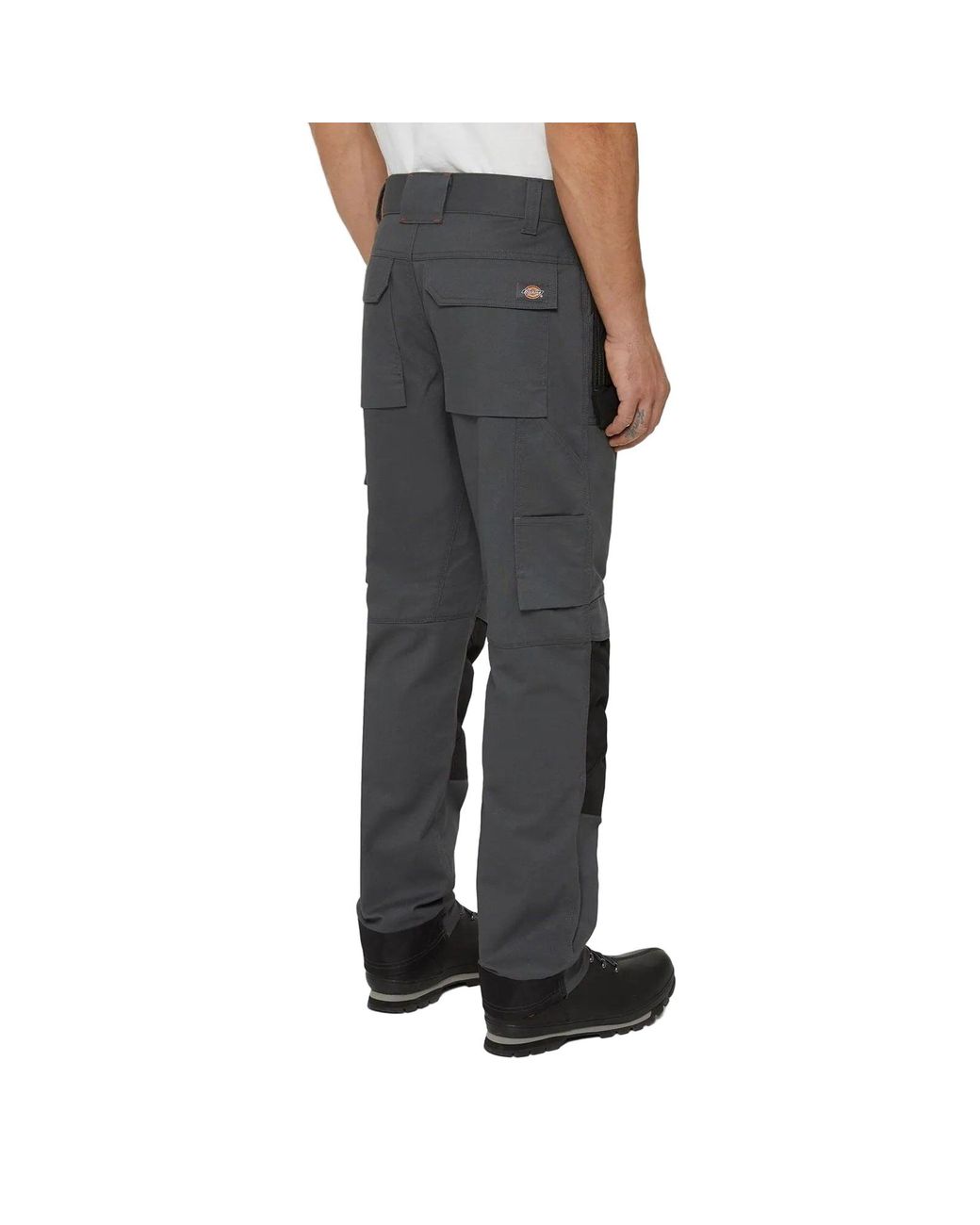 Dickies Gray Multi Pocket Utility Synthetic Work Trousers for men