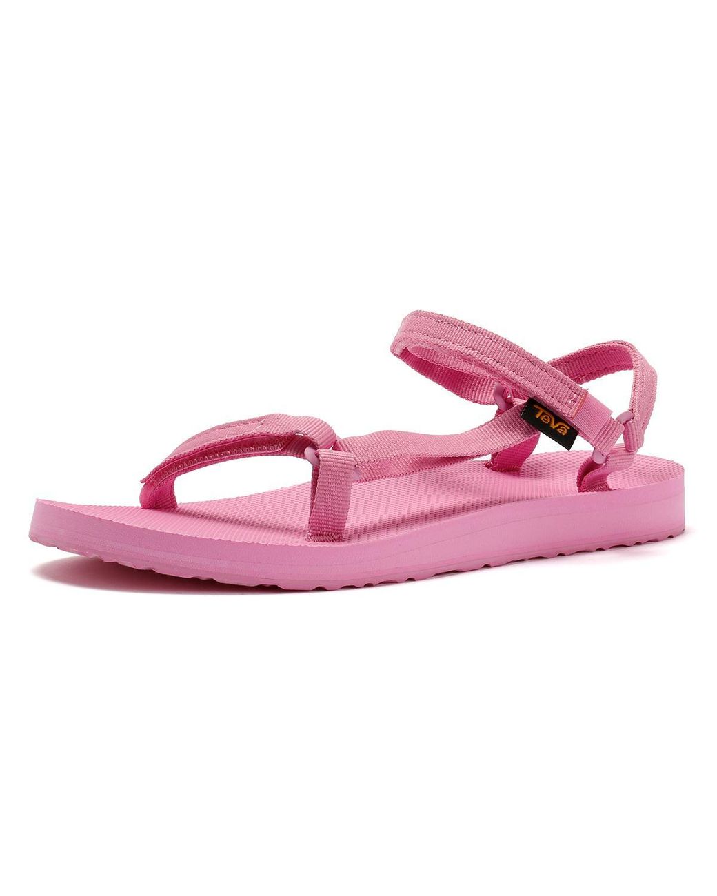 Teva Black Original Universal Slim Fuchsia Sandals