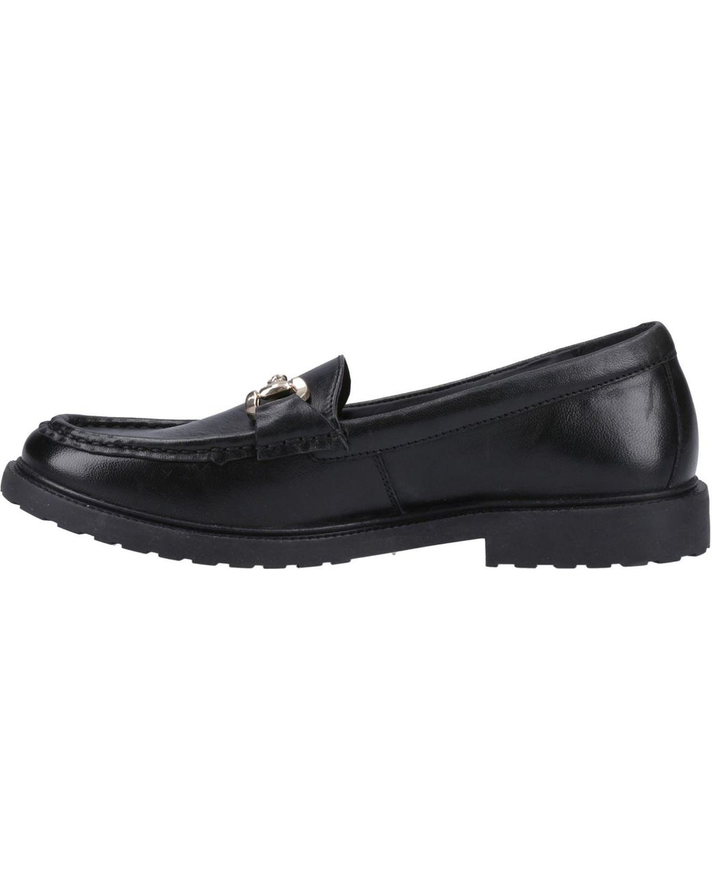 Hush Puppies Black Verity Snaffle Leather Loafers