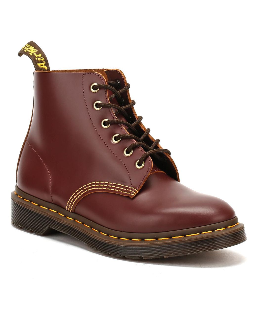 Dr. Martens Dr. Martens Mens Oxblood Archive 101 Vintage Boots in Brown for  Men | Lyst UK