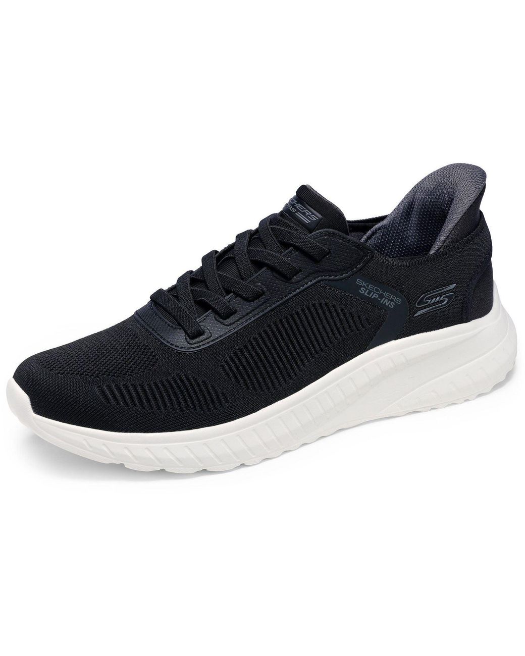 Skechers Blue Bobs Sport Squad Chaos Solid Step Textile Trainers for men