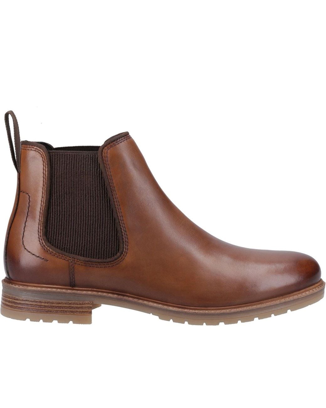 Hush Puppies Brown Russell Leather Boots for men