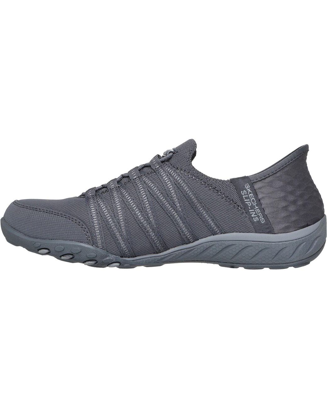 Skechers Gray Breathe-Easy Roll With Me Trainers