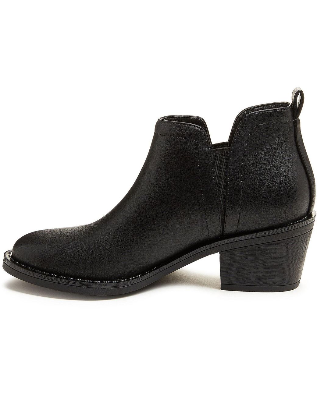 Rocket Dog Black York Synthetic Heeled Ankle Boots