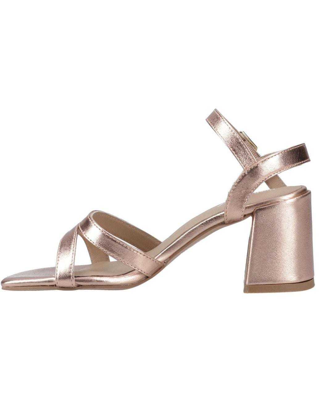 Hush Puppies Metallic Nalani Leather Rose Heels