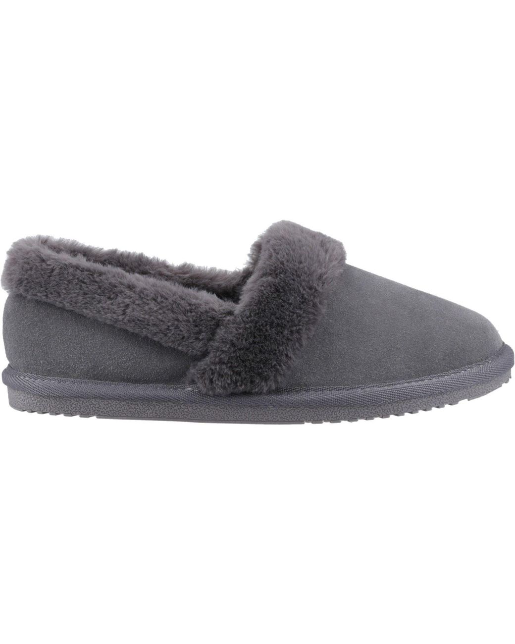 Hush Puppies Gray Ariel Suede Slippers