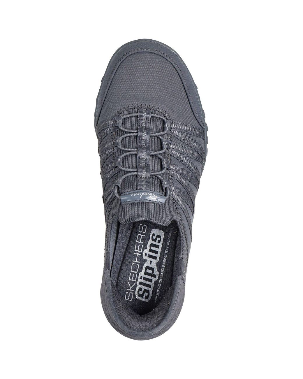 Skechers Gray Breathe-Easy Roll With Me Trainers