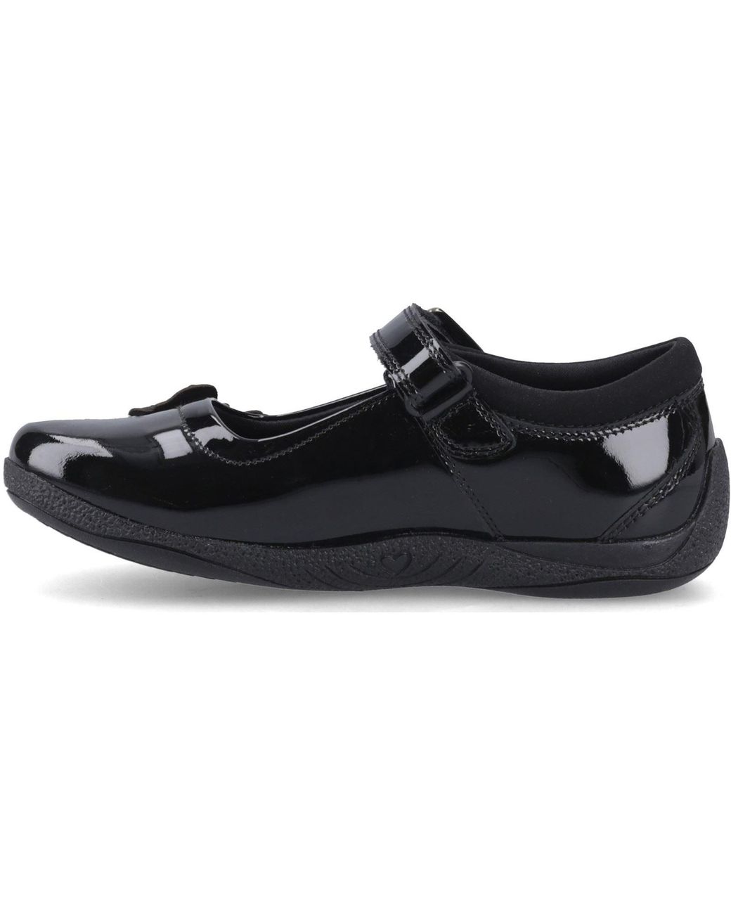 Hush Puppies Black Julie Ballerina Patent Leather Shoes