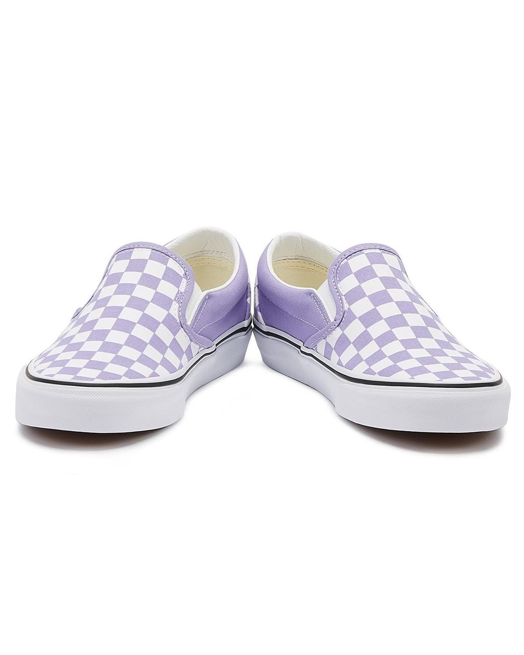 violet tulip checkered vans