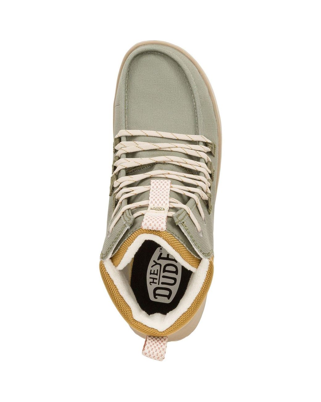 HeyDude Gray Wendy Peak Apres Pu Coated Canvas Boots