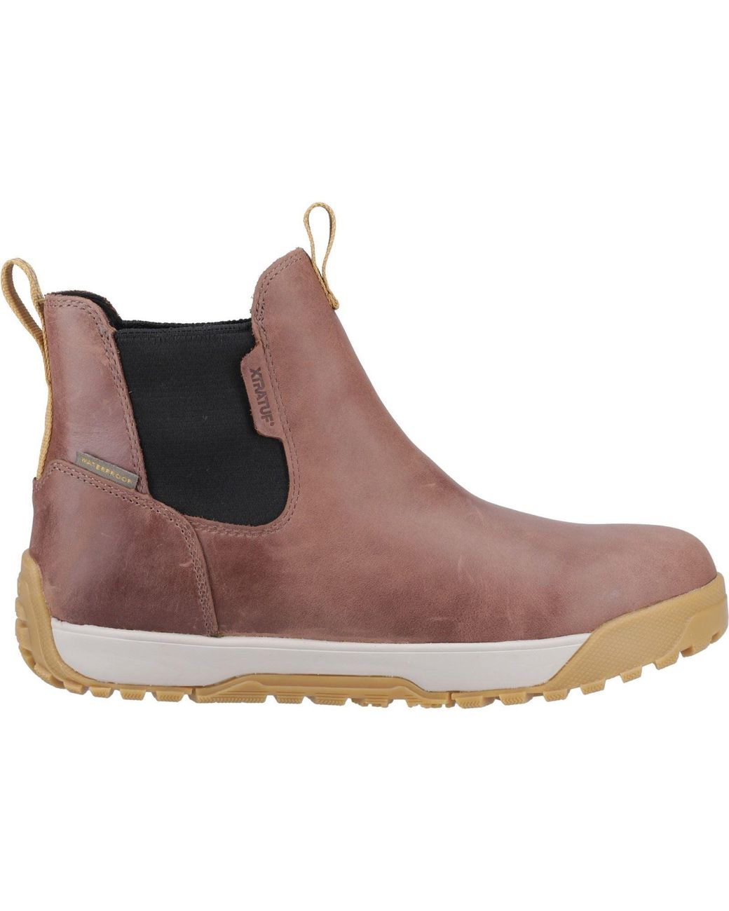 XtraTuf Brown Ankle Deck Boot Leather Wellington Boots