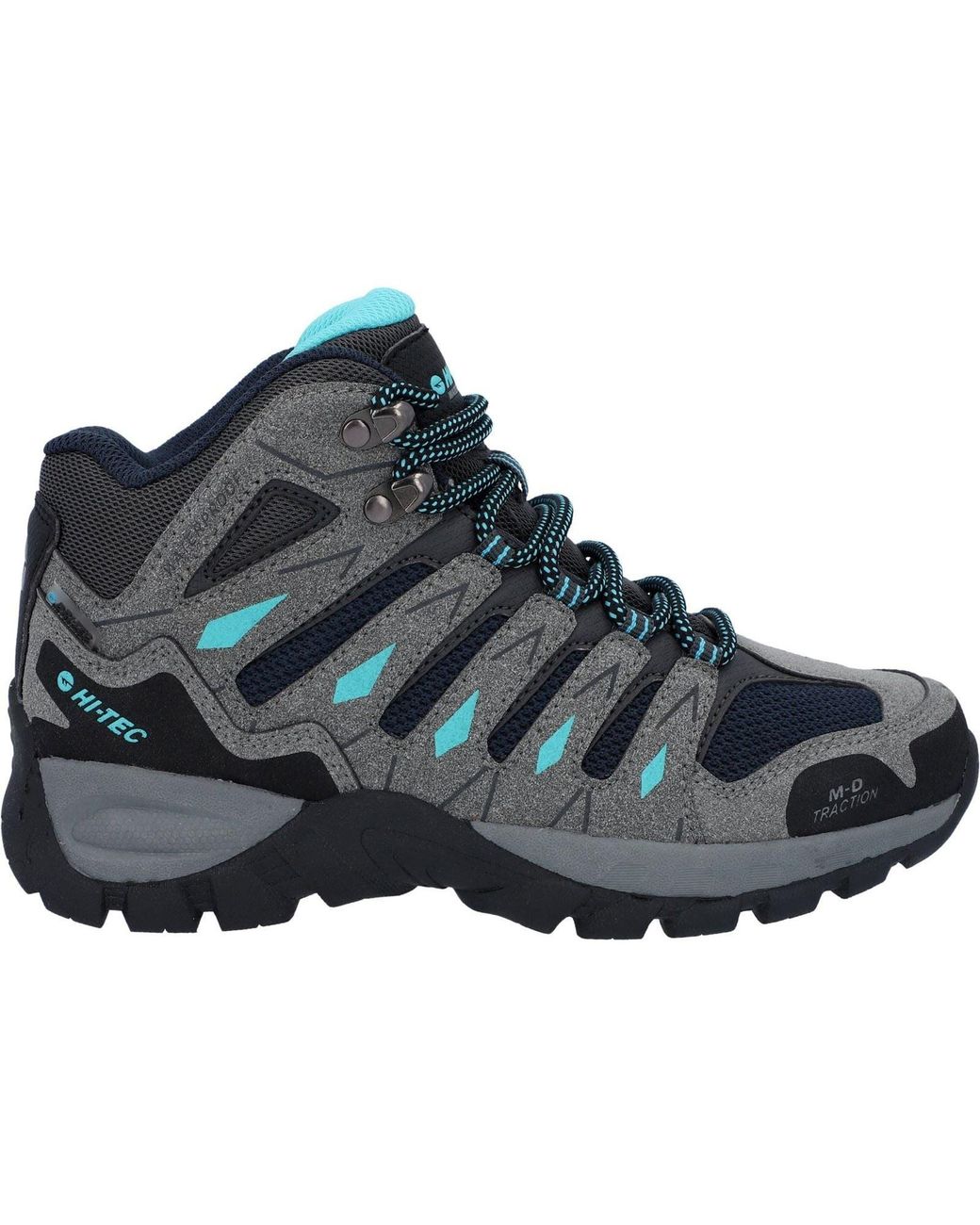Hi-tec Blue Corzo Mid Pu Suede Graphite/Dark Hiking Boots
